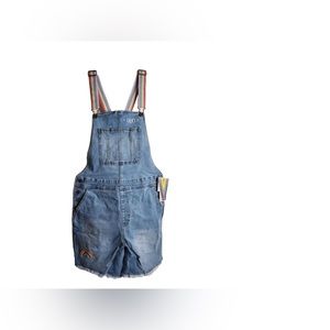 Denim Overalls Take Pride Rainbow QUEEN Short Women’s MED Adult